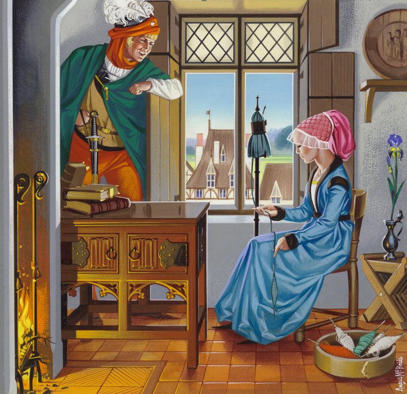 Deutsches Heim des späten 15. Jahrhunderts von Angus McBride