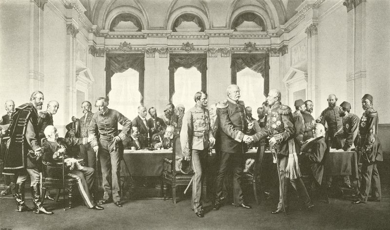 Die Berliner Konferenz (Gravur) von Anton Alexander von Werner