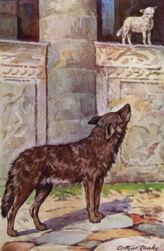 Äsops Fabeln: Das Zicklein und der Wolf von Arthur Claude Cooke