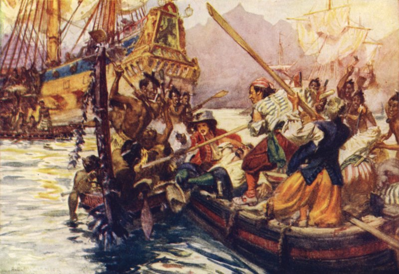 Der Kampf in der Massacre Bay von Arthur David McCormick