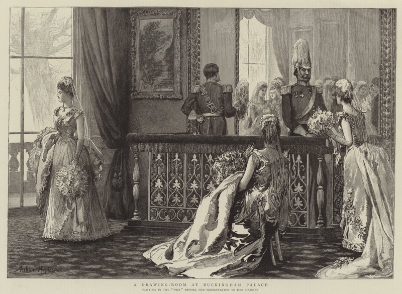Ein Salon im Buckingham Palace von Arthur Hopkins