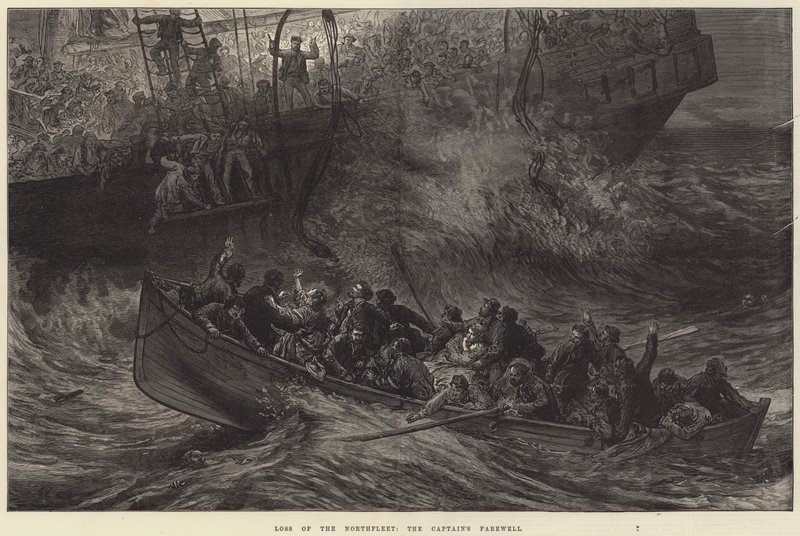 Verlust der Northfleet, der Abschied des Kapitäns von Arthur Hopkins