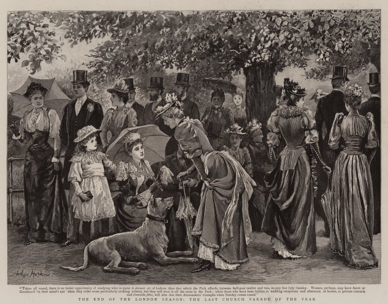 Das Ende der Londoner Saison, die letzte Kirchenparade des Jahres von Arthur Hopkins