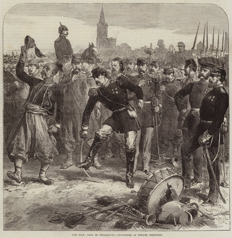 Der Krieg, Fall von Straßburg, Abreise französischer Gefangener von Arthur Hopkins