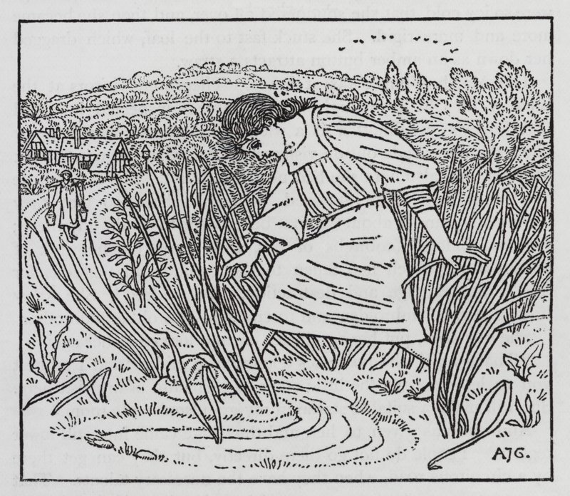 Hans Christian Andersen: Das Mädchen, das auf das Brot trat von Arthur Joseph Gaskin