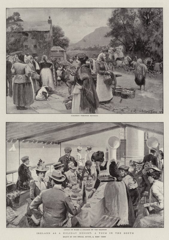 Irland als Ferienort, eine Tour im Süden von Arthur Kemp Tebby