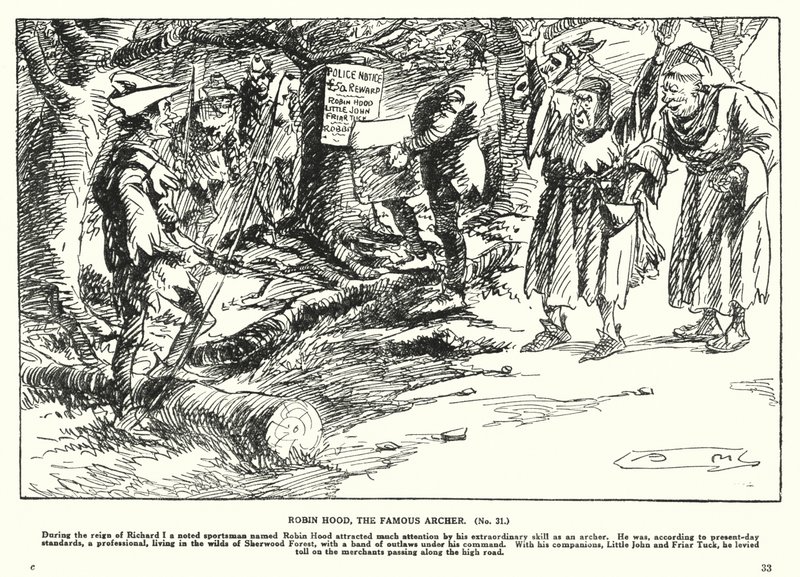 Robin Hood, der berühmte Bogenschütze von Arthur Moreland