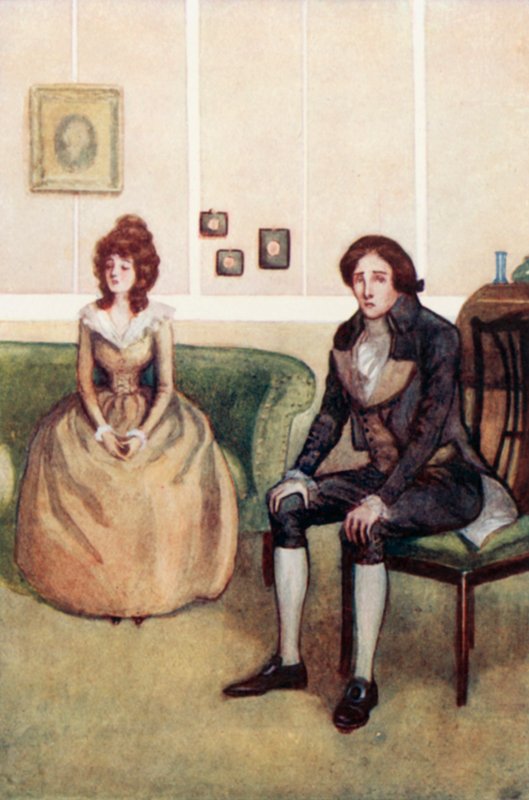 Illustration für Sense and Sensibility von Jane Austen von Arthur Wallis Mills