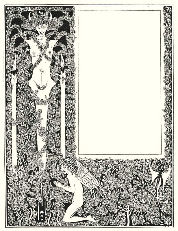 Entwurf für die Titelseite von "Salome" (Stich) von Aubrey (after) Beardsley