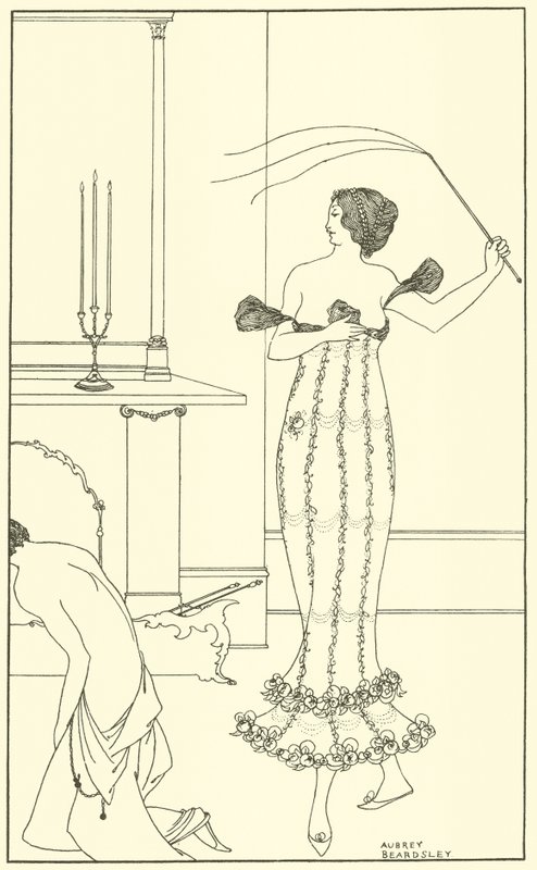 Frontispiz, Der vollständige und wahre Bericht der wunderbaren Mission von Earl Lavender von Aubrey Beardsley