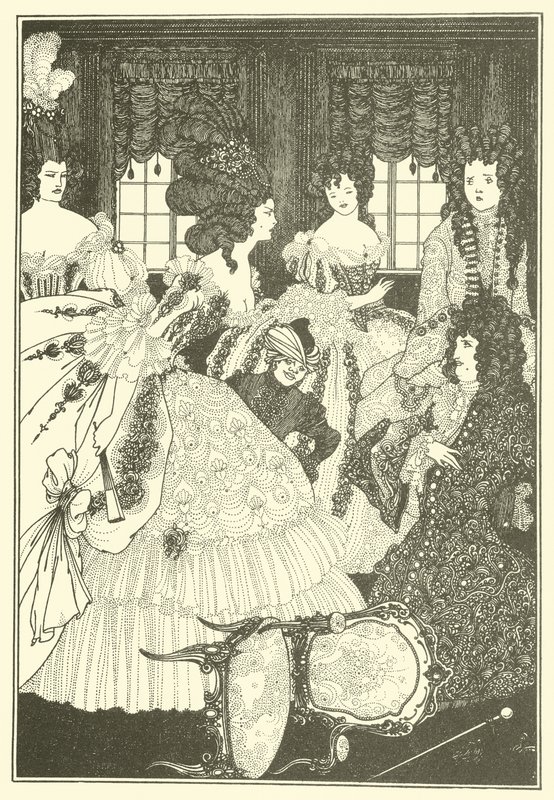 Die Schlacht der Beaux und der Belles von Aubrey Beardsley