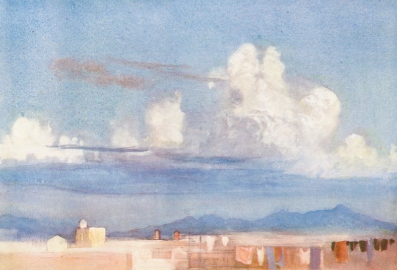 Rom: Albaner Berge von einem Dach von Aubrey Waterfield