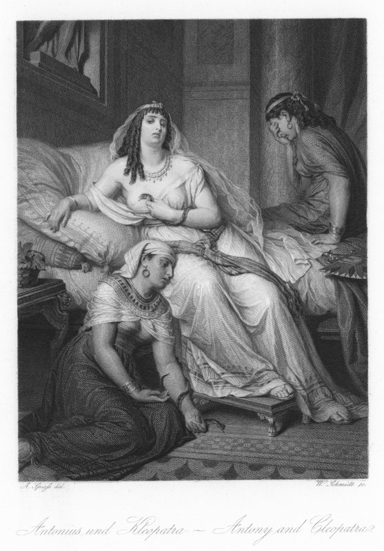 Szene aus Antonius und Cleopatra von August Spiess