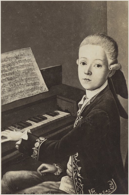 Porträt von Wolfgang Amadeus Mozart von Austrian School