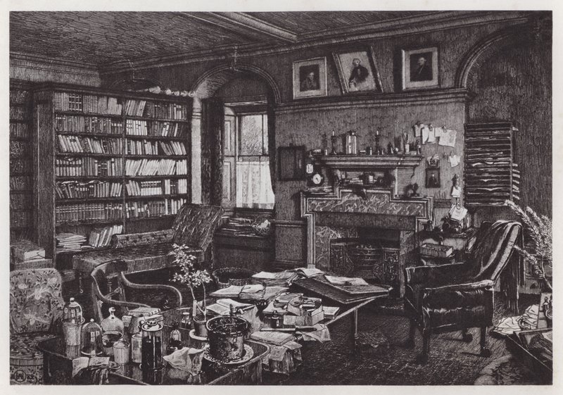 Charles Darwins Arbeitszimmer im Down House von Axel (after) Haig