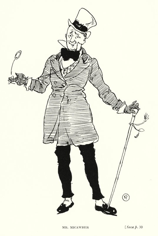 Dickens Charakter: Mr. Micawber von Captain Edward Henry Handley Read