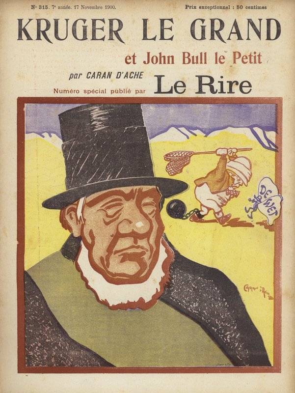 Paul Kruger, Illustration für Le Rire von Caran d Ache