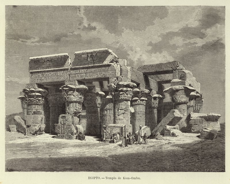 Ägypten - Tempel von Kom Ombo von Carl Friedrich Heinrich Werner