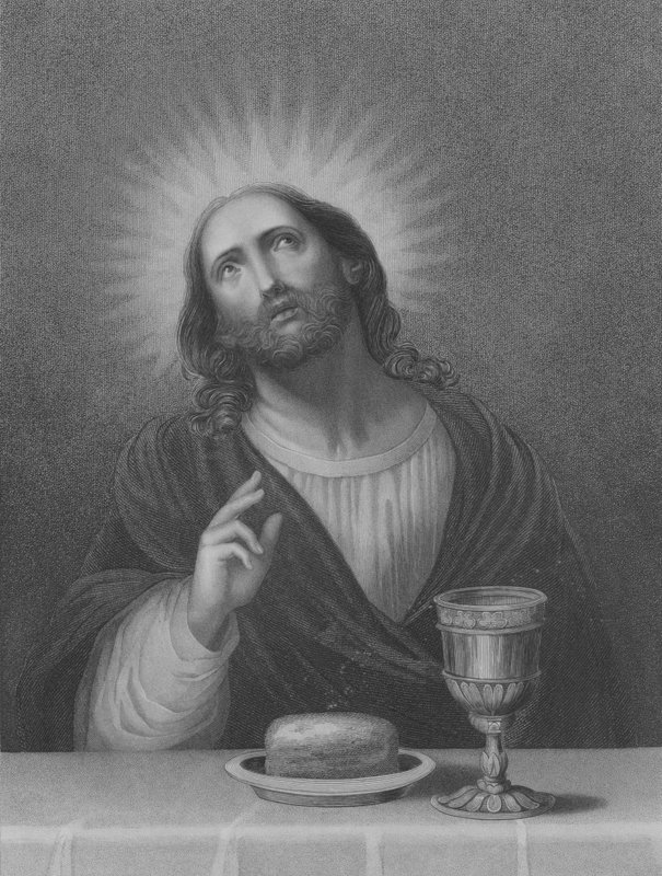 Der Erlöser, Matthäus 26, Verse 27-30 von Carlo (after) Dolci