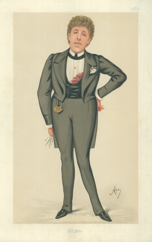 Mr. Oscar Wilde, Oscar, 24. Mai 1884, Vanity Fair Karikatur von Carlo Pellegrini