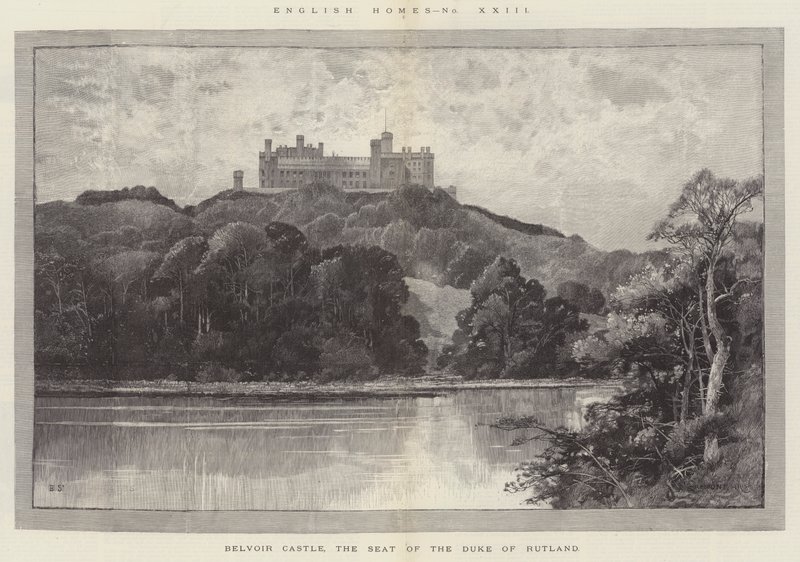Belvoir Castle, der Sitz des Herzogs von Rutland von Charles Auguste Loye