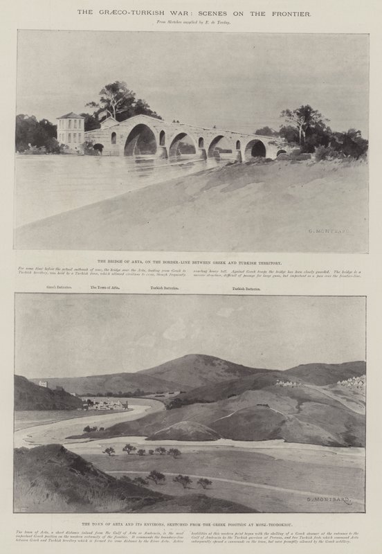 Der Griechisch-Türkische Krieg, Szenen an der Grenze von Charles Auguste Loye