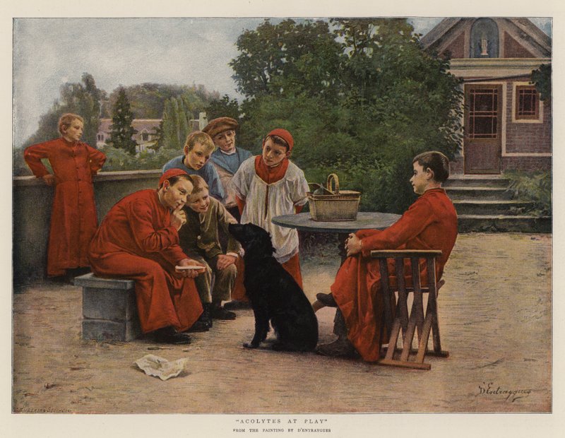 Messdiener beim Spielen von Charles-Bertrand D