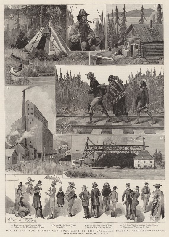 Quer durch den nordamerikanischen Kontinent mit der Canadian Pacific Railway, Winnipeg von Charles Edwin Fripp