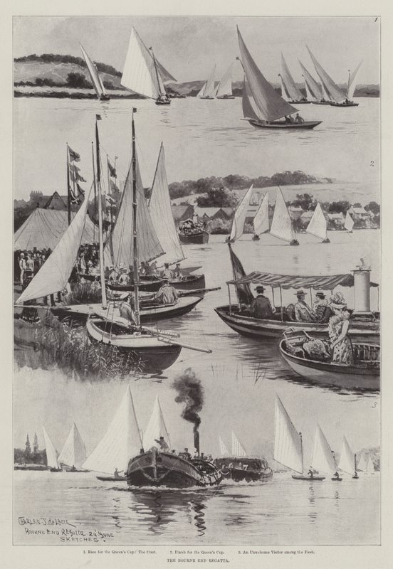Die Bourne End Regatta von Charles John de Lacy