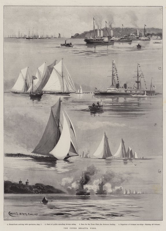 Die Cowes-Regattawoche von Charles John de Lacy
