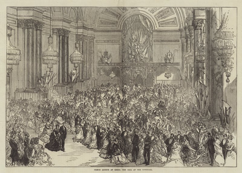 Prinz Arthur in Leeds, der Ball im Rathaus von Sir John Charles Robinson