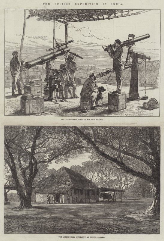 Die Sonnenfinsternis-Expedition in Indien von Sir John Charles Robinson