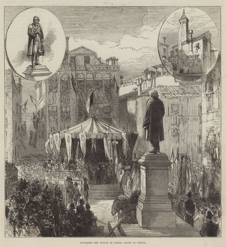 Enthüllung der Statue von Daniel Manin in Venedig von Sir John Charles Robinson