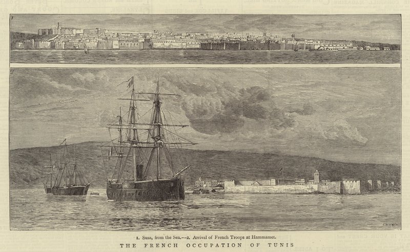 Die französische Besetzung von Tunis von Charles William Wyllie