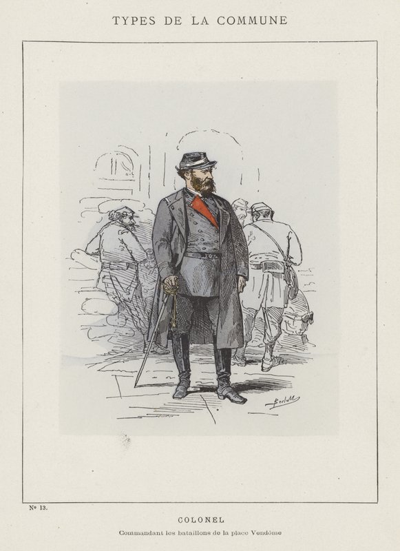 Oberst, Kommandant der Bataillone am Place Vendome von Charles Albert d Arnoux Bertall
