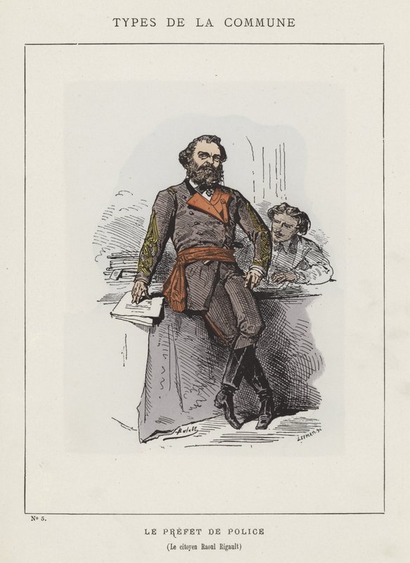 Der Polizeipräfekt, Der Bürger Raoul Rigault von Charles Albert d Arnoux Bertall