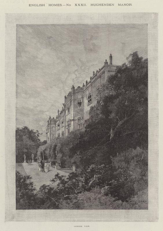 Hughenden Manor, Eckansicht von Charles Auguste Loye