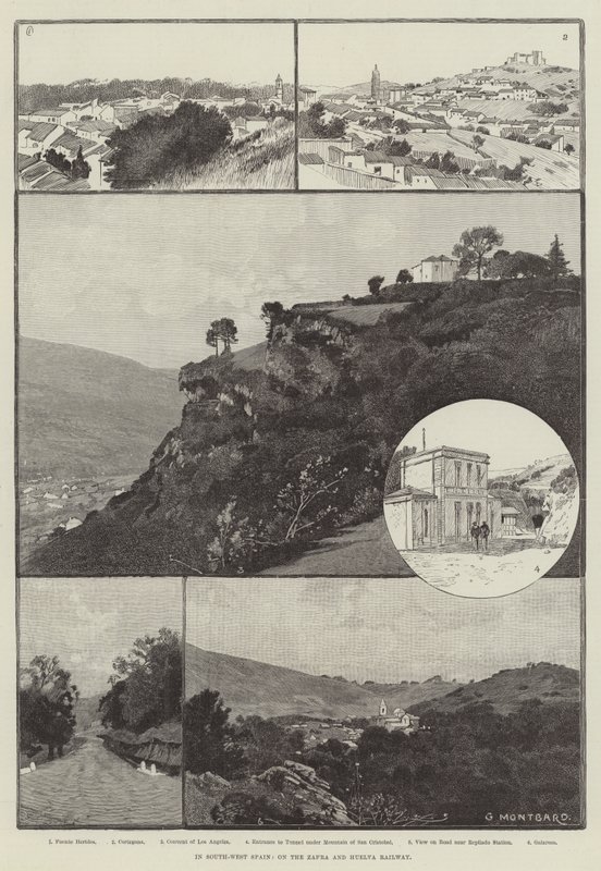 Im Südwesten Spaniens, an der Zafra- und Huelva-Bahn von Charles Auguste Loye