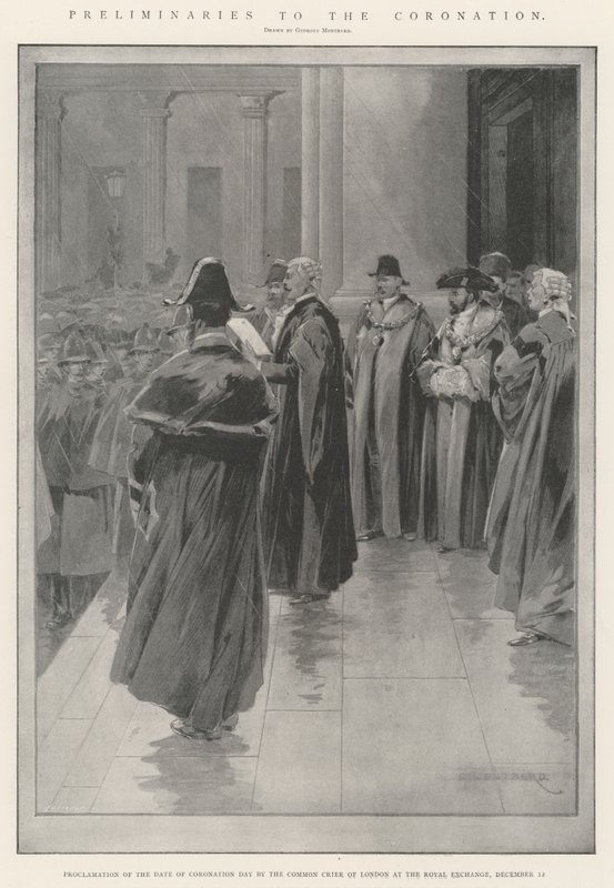 Vorbereitungen zur Krönung von Charles Auguste Loye