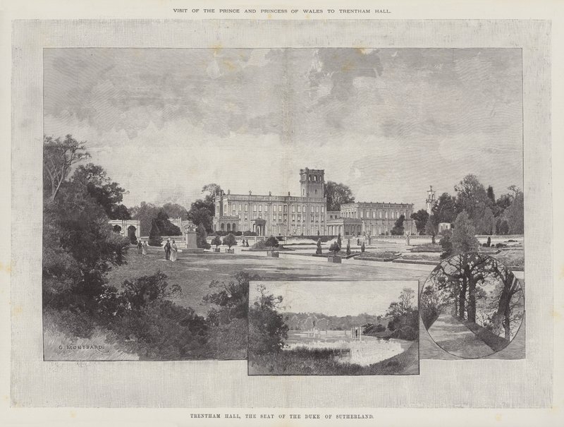 Besuch des Prinzen und der Prinzessin von Wales in Trentham Hall von Charles Auguste Loye