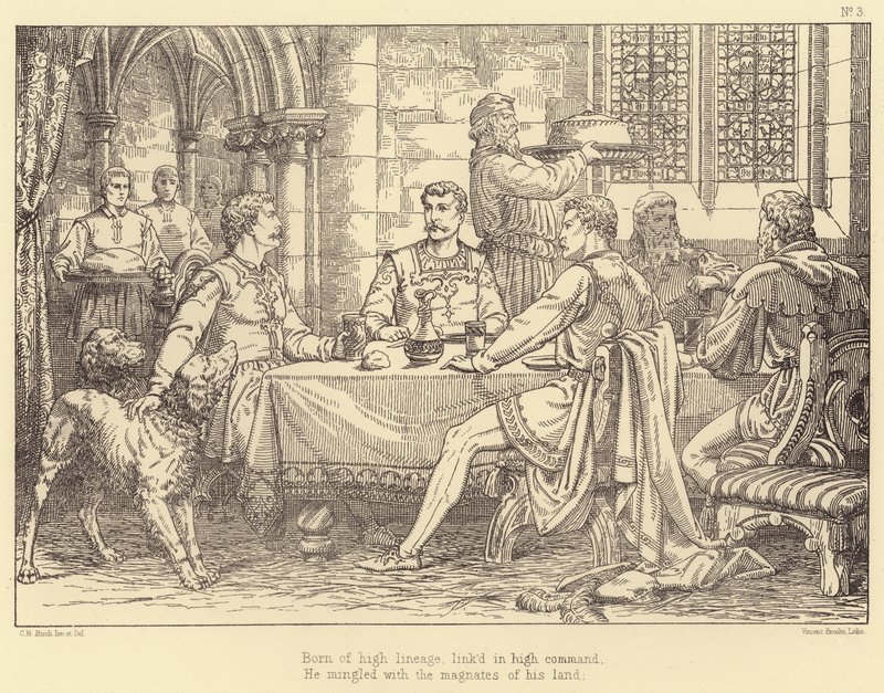 Illustration zu Lara, Eine Erzählung von Lord Byron von Charles Bell Birch
