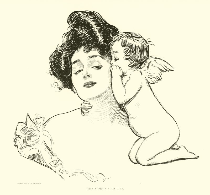 Illustration für Die soziale Leiter von Charles Dana Gibson