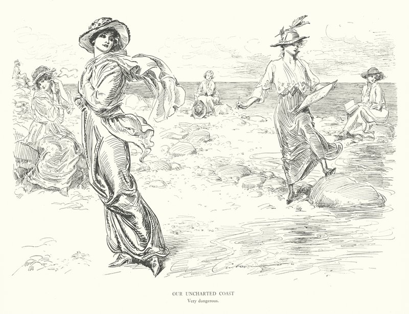 Unsere unerforschte Küste, sehr gefährlich von Charles Dana Gibson
