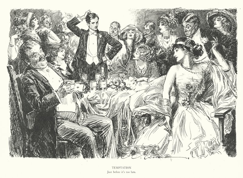 Versuchung, kurz bevor es zu spät ist von Charles Dana Gibson