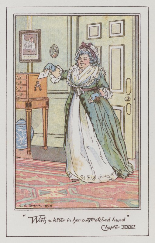 Illustration für Sense and Sensibility von Jane Austen von Charles Edmund Brock