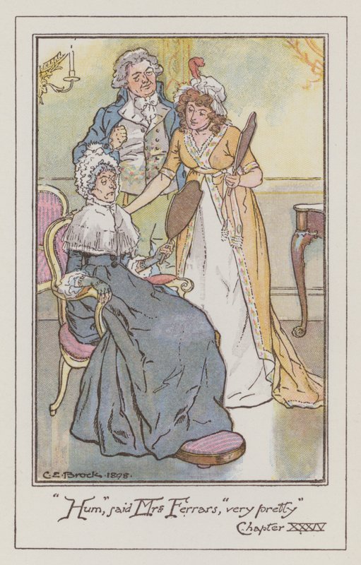 Illustration für Stolz und Vorurteil von Jane Austen von Charles Edmund Brock