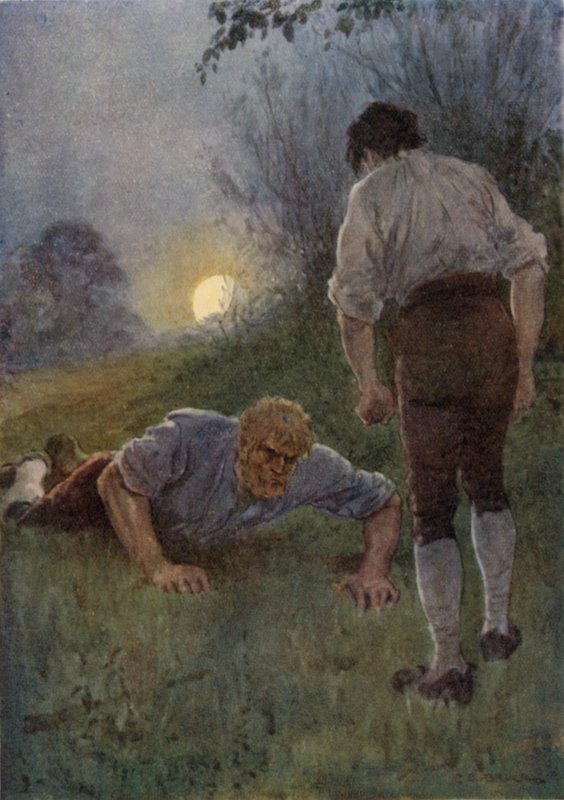 Illustration für Die breite Straße, eine Romanze von Kent von Charles Edmund Brock
