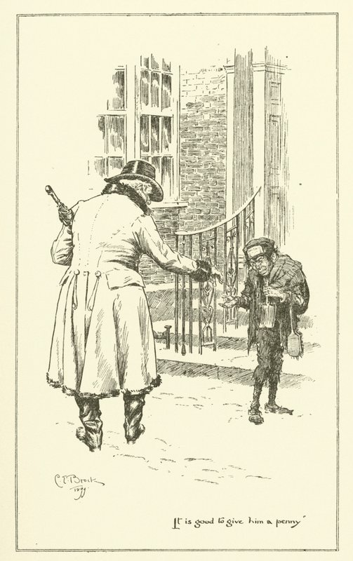 Illustration zu The Essays of Elia von Charles Lamb (Gravur) von Charles Edmund Brock