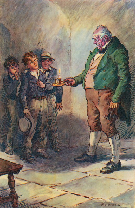 Illustration für Tom Browns Schulzeit von Thomas Hughes von Charles Edmund Brock