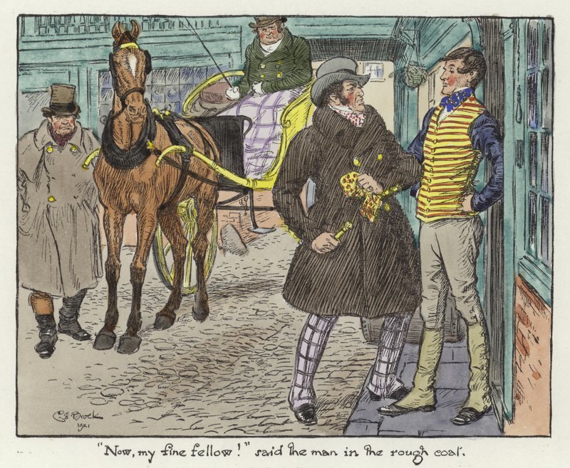 Illustration für die Pickwick-Papiere von Charles Edmund Brock
